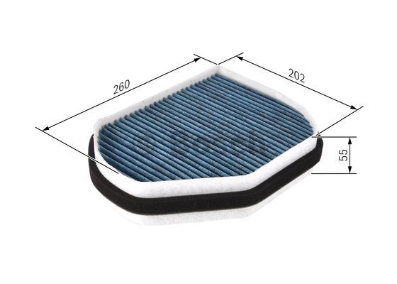 Filtr kabinowy BOSCH 0 986 628 511