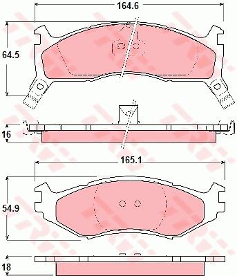 Klocki hamulcowe TRW GDB1158