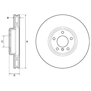 Tarcza hamulcowa DELPHI BG9156C