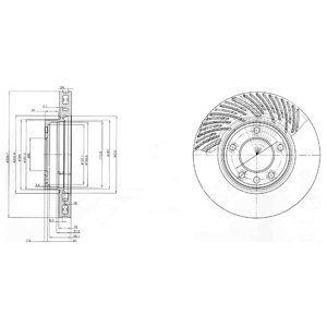 Tarcza hamulcowa DELPHI BG9773