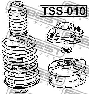 Poduszka amortyzatora FEBEST TSS-010