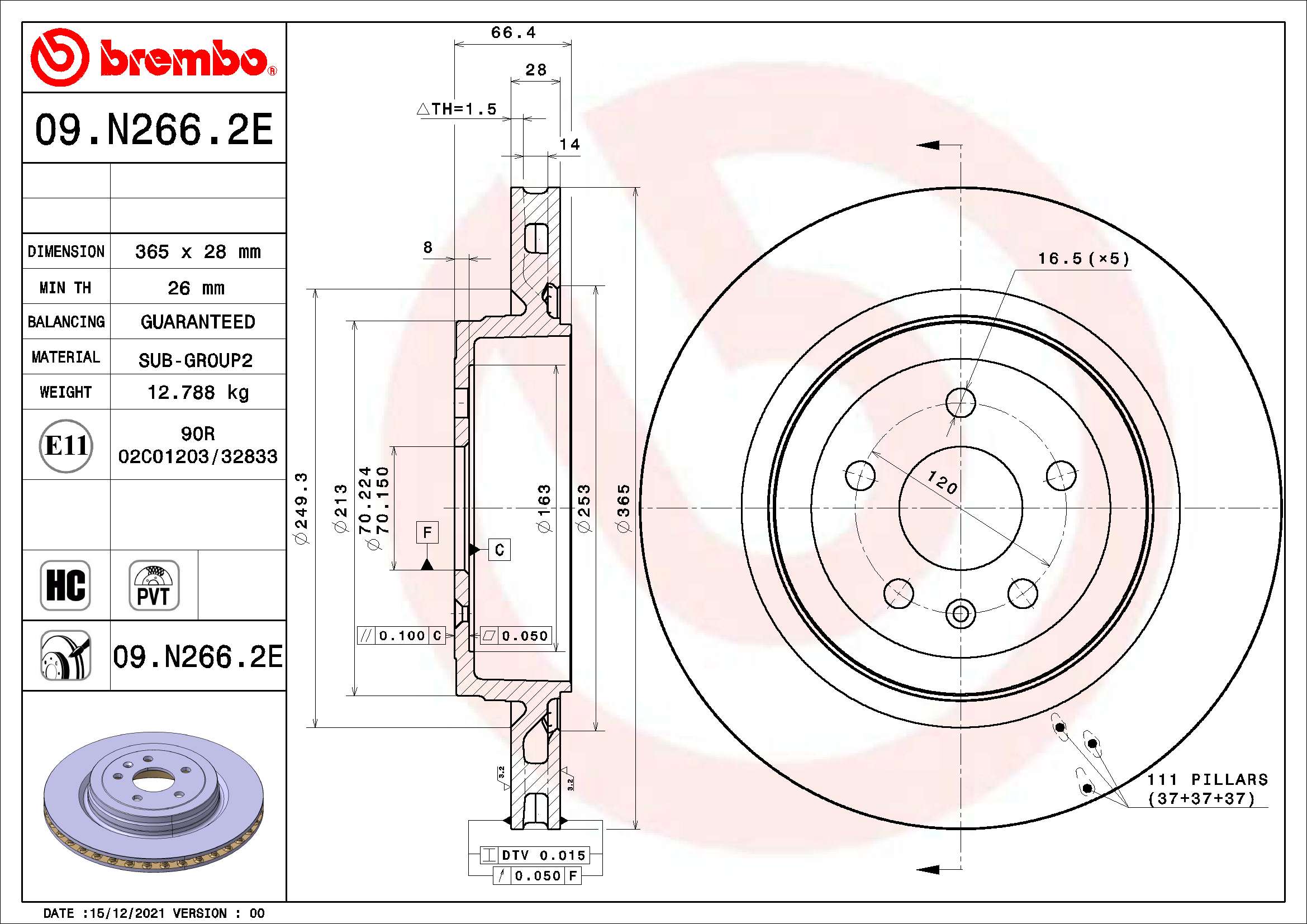 Zestaw do hamulców, hamulce tarczowe BREMBO KT 08 023