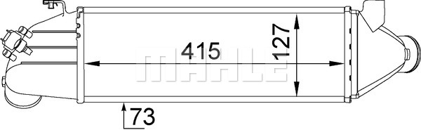 Chłodnica powietrza intercooler MAHLE CI 203 000S