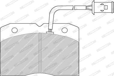 Klocki hamulcowe FERODO FVR655