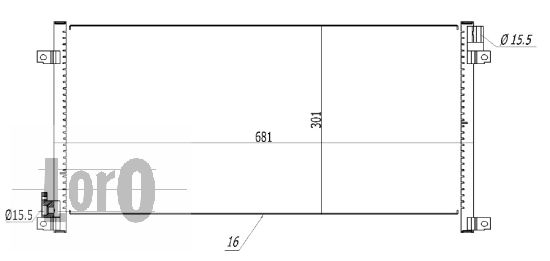 Skraplacz klimatyzacji ABAKUS 022-016-0006