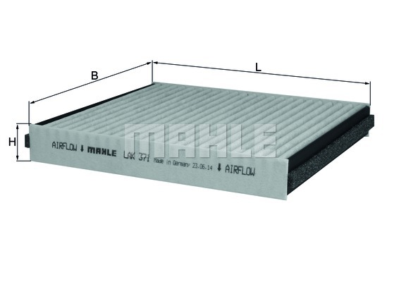 Filtr kabinowy MAHLE LAK 371