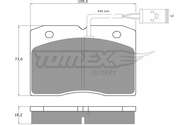 Klocki hamulcowe TOMEX BRAKES TX 11-40