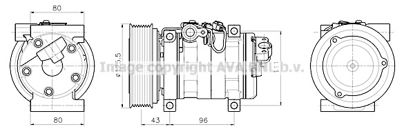 Kompresor klimatyzacji AVA QUALITY COOLING MZAK302