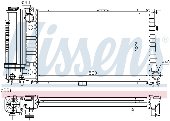 Chłodnica NISSENS 60736A