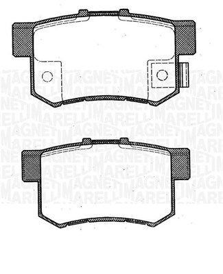 Klocki hamulcowe MAGNETI MARELLI 363916060461