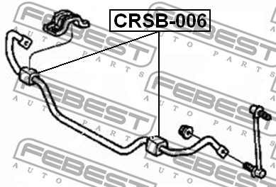 Guma stabilizatora FEBEST CRSB-006