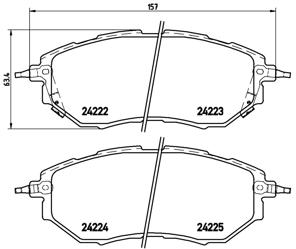 Klocki hamulcowe BREMBO P 78 017X