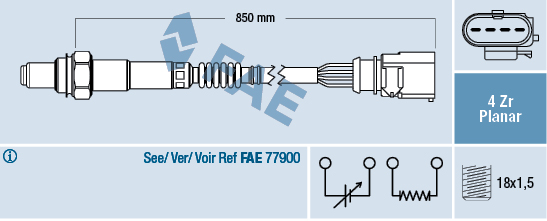 Sonda lambda FAE 77403