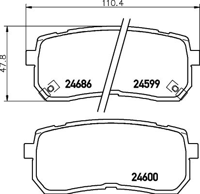 Klocki hamulcowe HELLA 8DB 355 013-551