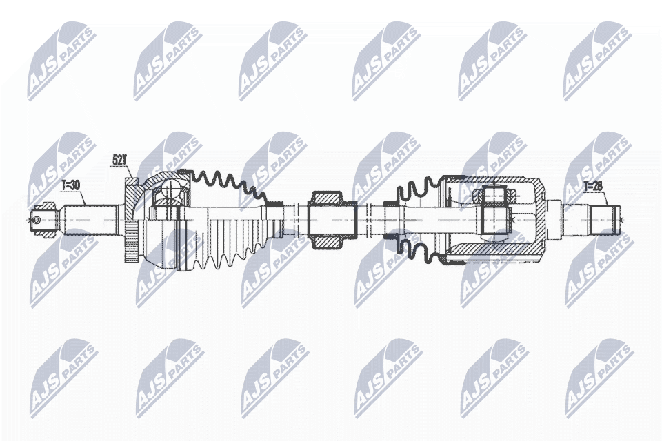 Wał napędowy NTY NPW-HY-625