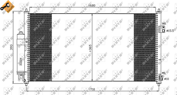 Skraplacz klimatyzacji NRF 35550