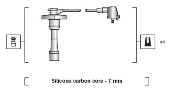 Przewody zapłonowe MAGNETI MARELLI 941318111188