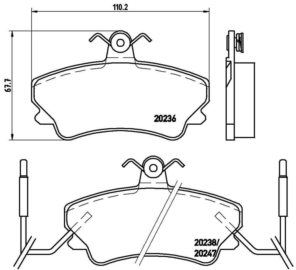 Klocki hamulcowe BREMBO P 68 019