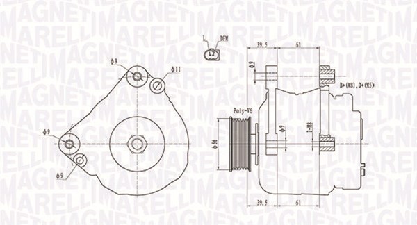 Alternator MAGNETI MARELLI 063731818010
