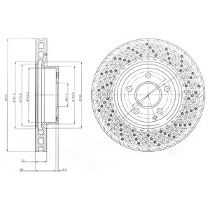 Tarcza hamulcowa DELPHI BG9076C