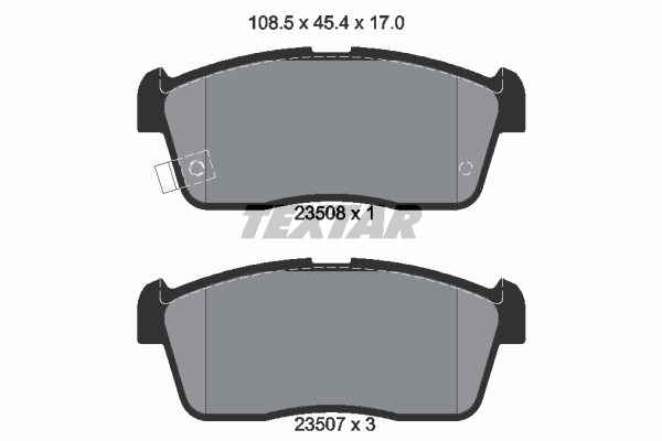 Klocki hamulcowe TEXTAR 2350801