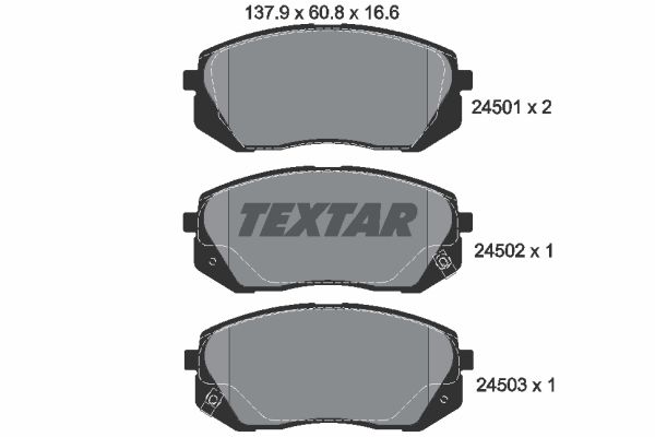 Klocki hamulcowe TEXTAR 2450101