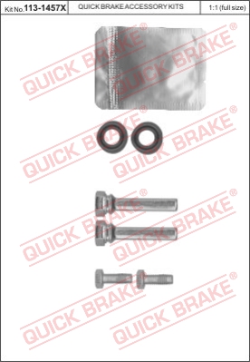 Zestaw tulei prowadzących zacisk hamulca QUICK BRAKE 113-1457X