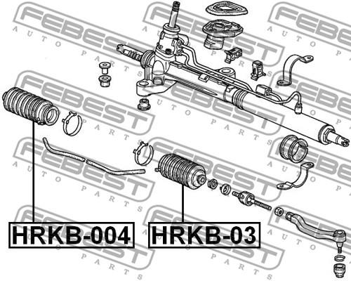 Osłona drążka kierowniczego FEBEST HRKB-004