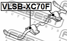 Guma stabilizatora FEBEST VLSB-XC70F