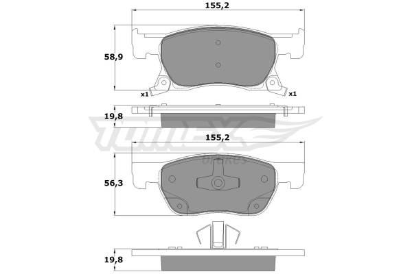 Klocki hamulcowe TOMEX BRAKES TX 17-86