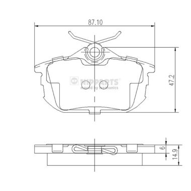Klocki hamulcowe NIPPARTS J3615012