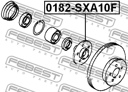 Piasta koła FEBEST 0182-SXA10F