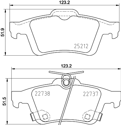 Klocki hamulcowe HELLA 8DB 355 037-661