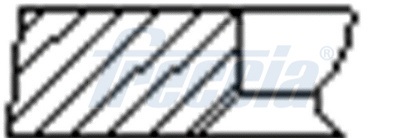 Pierścienie tłokowe FRECCIA FR10-376500