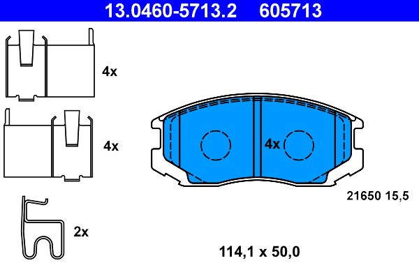 Klocki hamulcowe ATE 13.0460-5713.2
