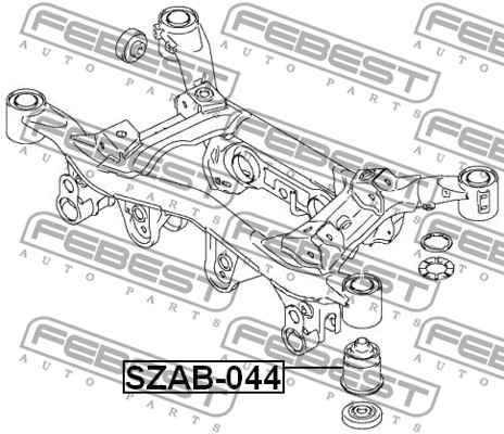 Łożyskowanie  korpusu osi FEBEST SZAB-044