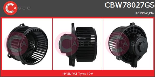 Wentylator wnętrza CASCO CBW78027GS