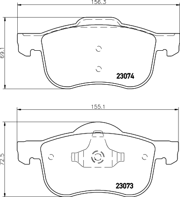 Klocki hamulcowe HELLA 8DB 355 008-851