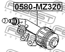 Siłownik sprzęgła FEBEST 0580-MZ320