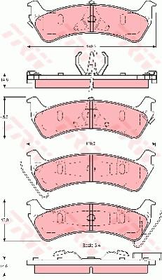 Klocki hamulcowe TRW GDB4094