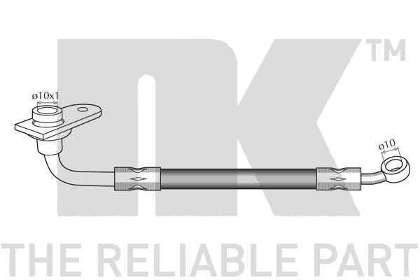 Przewód hamulcowy elastyczny NK 855219