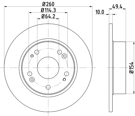 Tarcza hamulcowa HELLA PAGID 8DD 355 118-731