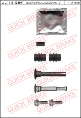 Zestaw tulei prowadzących zacisk hamulca QUICK BRAKE 113-1369X