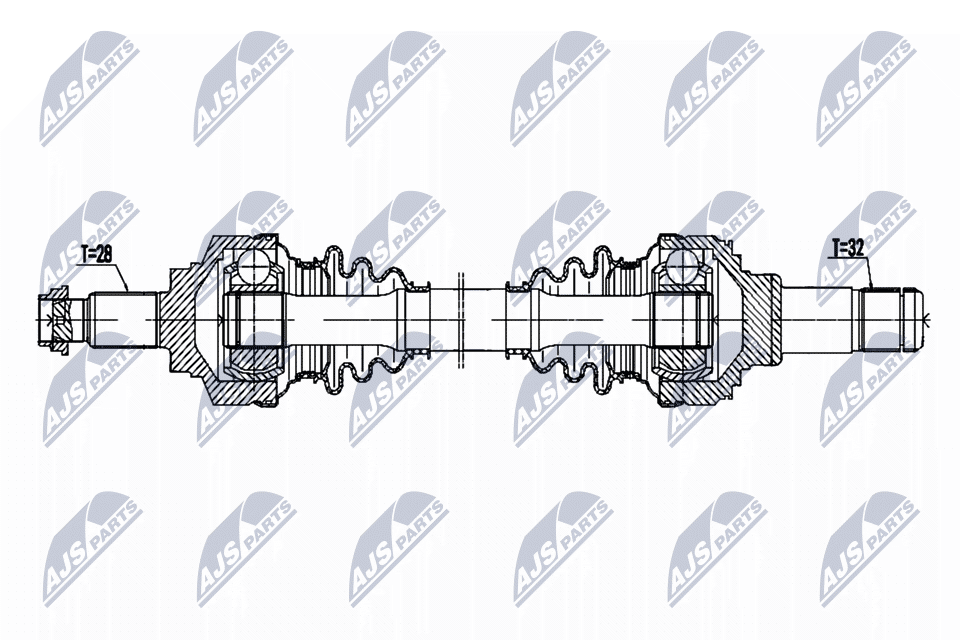 Wał napędowy NTY NPW-BM-194