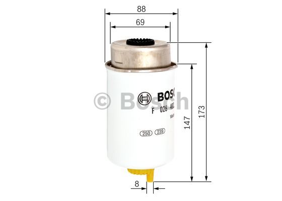 Filtr paliwa BOSCH F 026 402 088