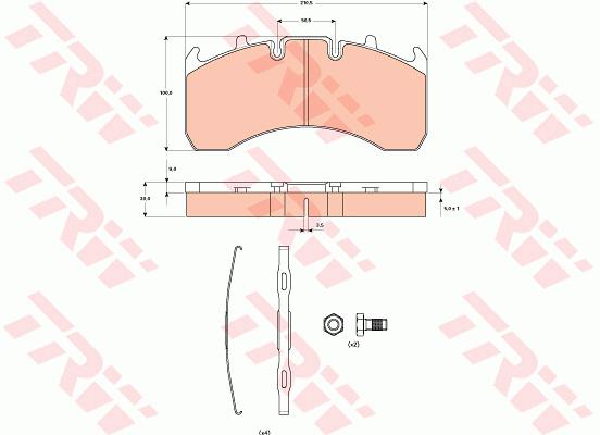 Klocki hamulcowe TRW GDB5098
