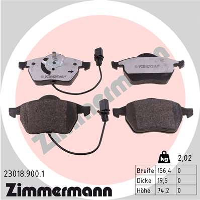 Klocki hamulcowe ZIMMERMANN 23018.900.1