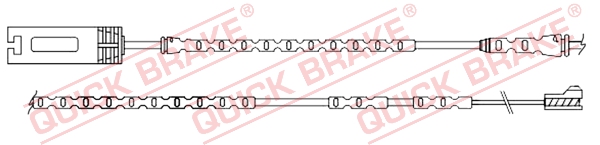 Czujnik zużycia klocków QUICK BRAKE WS 0354 A