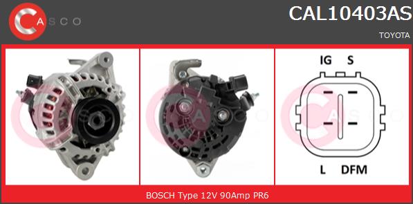 Alternator CASCO CAL10403AS