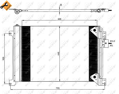 Skraplacz klimatyzacji NRF 35625